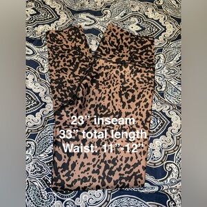 Sage Leopard Print Leggings in Brown and Black